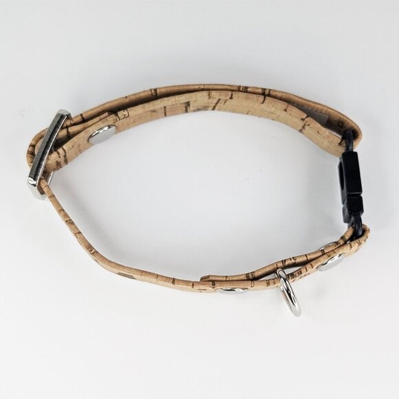 Cork Breakaway Cat Collar in Natural Cork - Picture 3 of 5